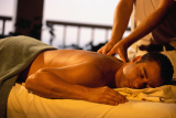 man massaged
