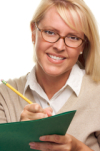 woman clipboard